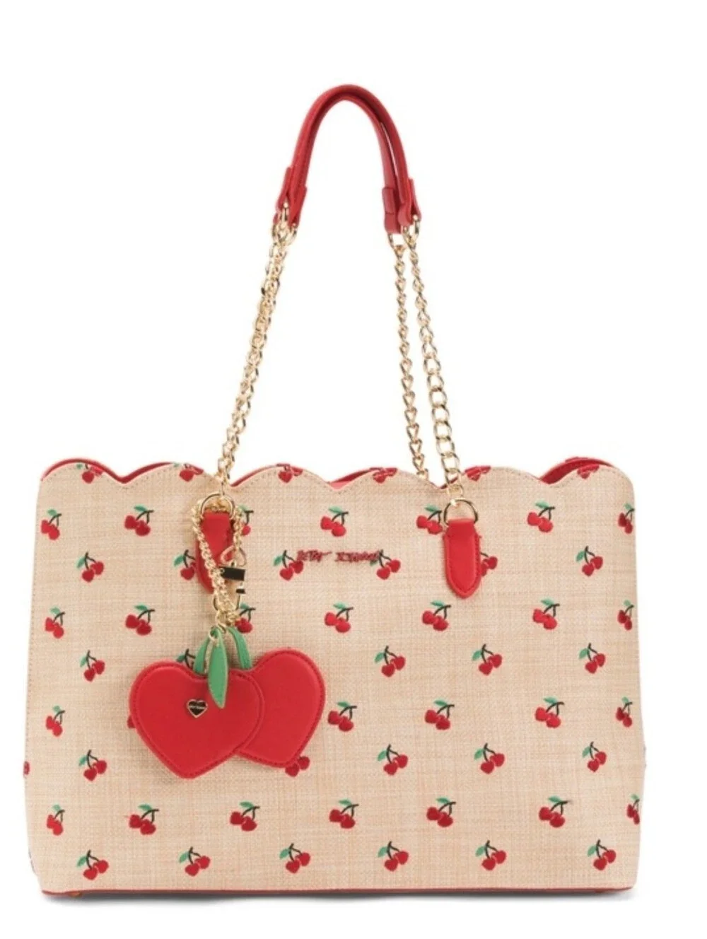 NWT Betsey Johnson Cherry Tote with Matching Wallet